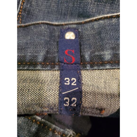 Syn Jeans Mens Sz 32x32 Gambler Bootcut Zipper‎ Pockets Distressed - Picture 4 of 10